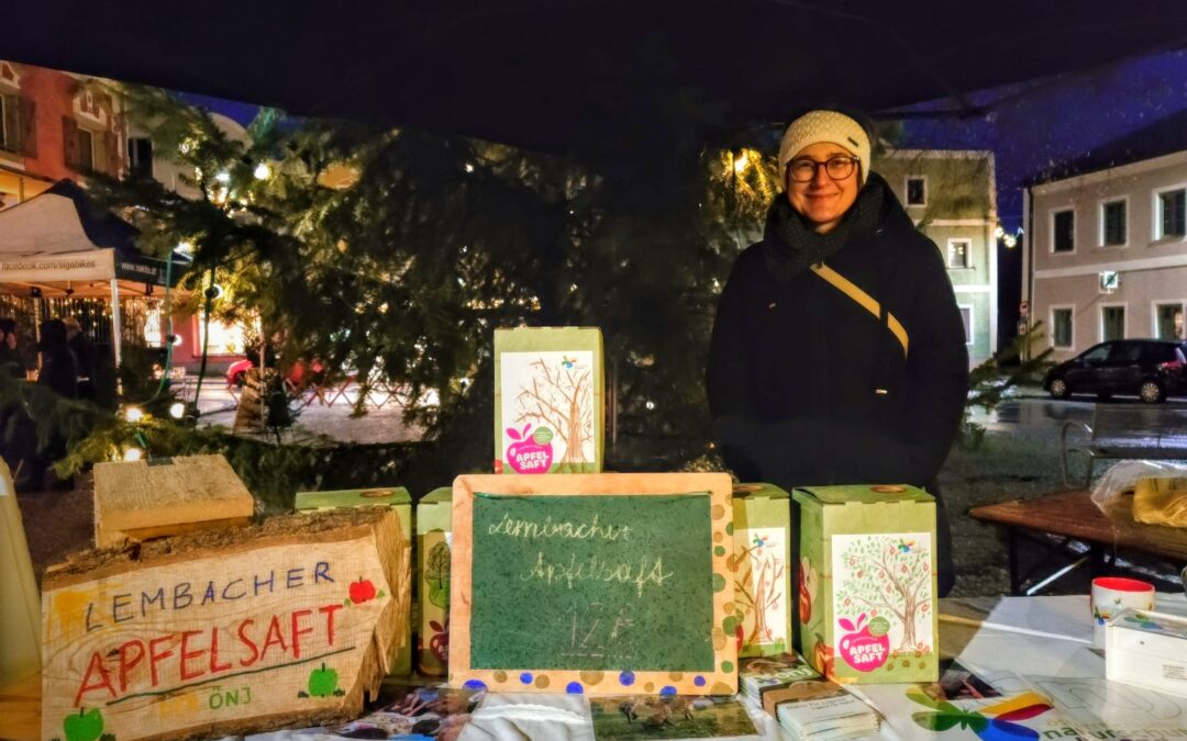 önj-Stand am Lembacher Weihnachtsmarkt